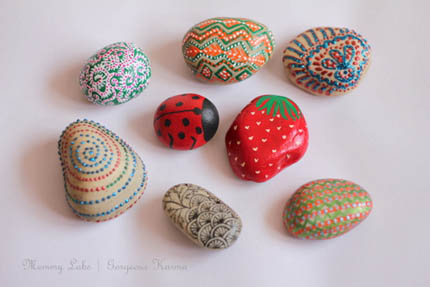 Craft Ideas Rocks on Rocks To Me She Said I Hand Painted Painted These Pebbles Rocks