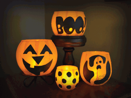 Pumpkin Votive Luminaries