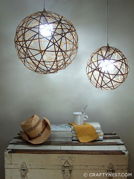 Bamboo Orb Pendant Lights