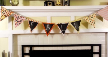 Chalkboard Bunting for Fall