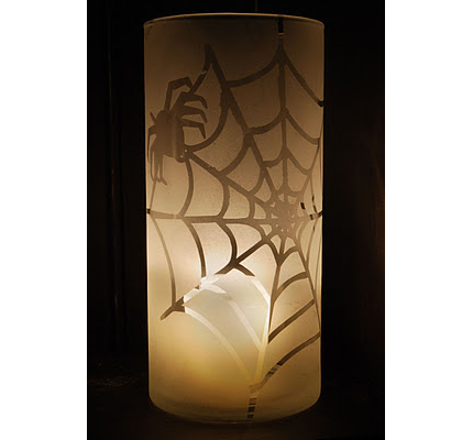 Frosted Halloween Luminaries