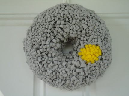 Gray Loopy Wreath