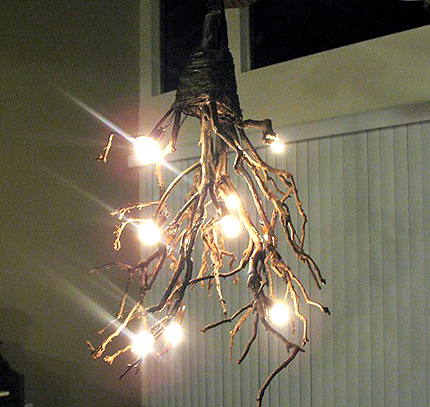 Rustic Chandelier Knock Off