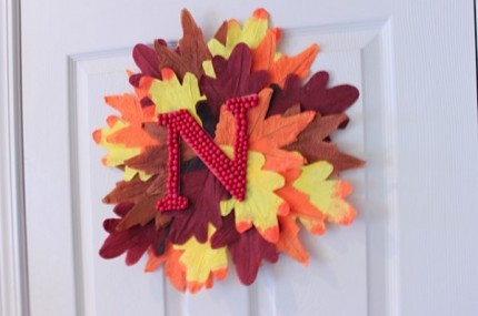 Dollar Store Fall Wreath