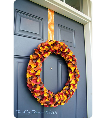 Paper Fall Wreath