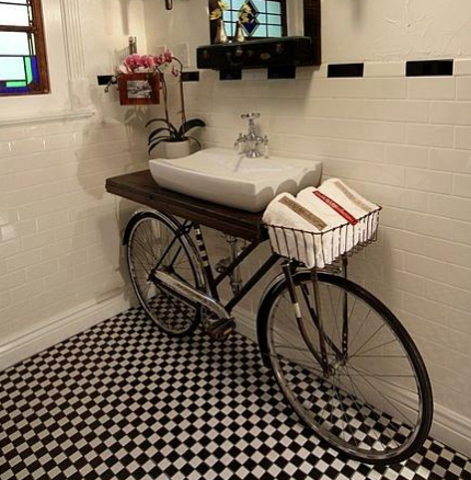 Bicycle Bathroom Vanity