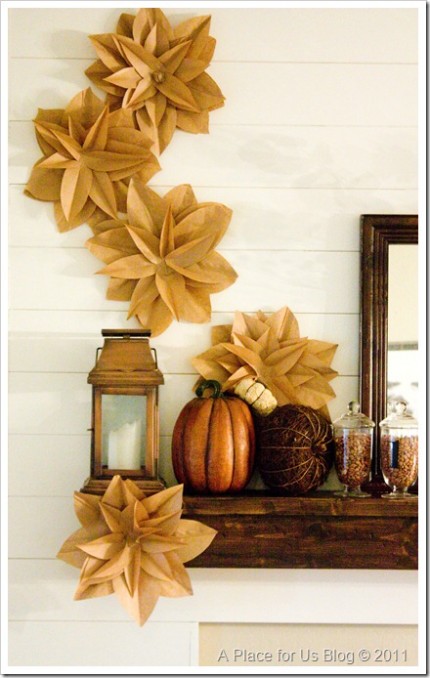 Brown Paper Flowers