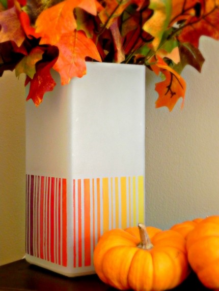 Fall Leaf Inspired Ombre Lamp