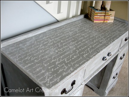 French Script Desk