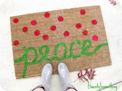 Holiday Painted Rug