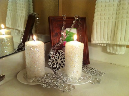 Ice Crystal Candles