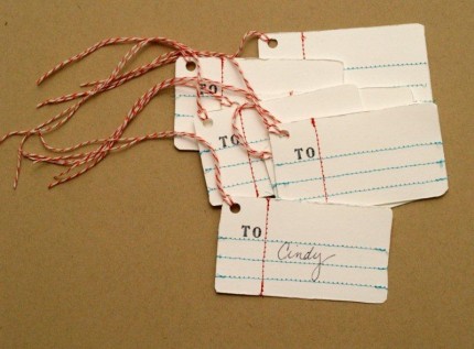 Penmanship Gift Tags