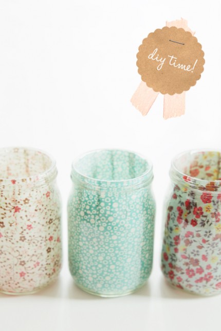 Pretty Fabric Votives