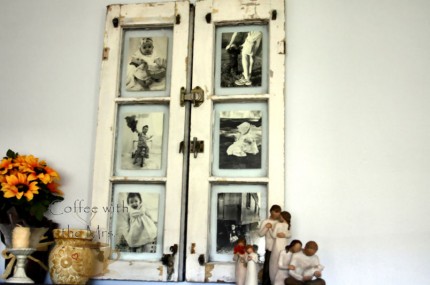 Vintage Window Photo Display