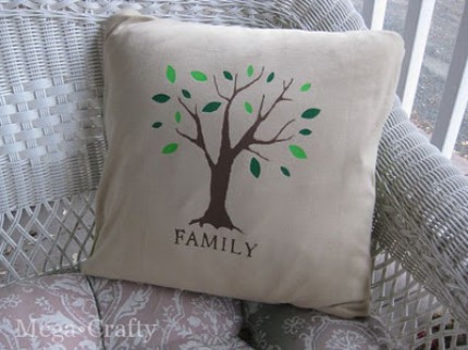 Customizable Family Tree Pillow