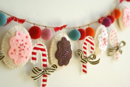 Felt Cookie Garland