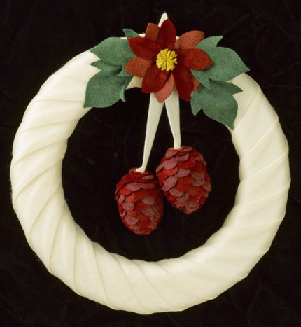 Felt Pinecone Wreath