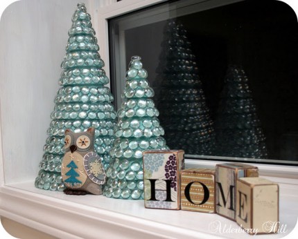 Glass Marble Christmas Trees