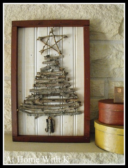 Twig Christmas Tree Art