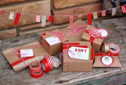 Washi Tape Gift Wrap Ideas