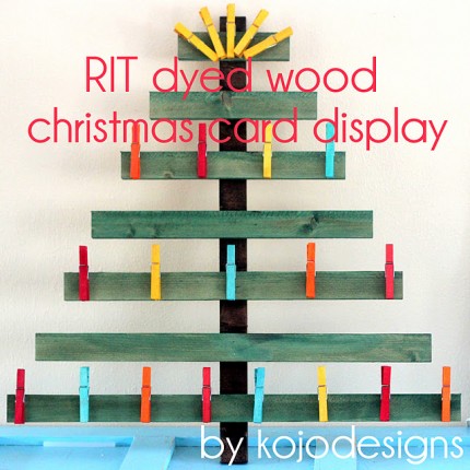 Wooden Christmas Card Display