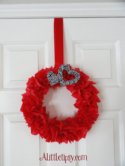 Red Heart Wreath