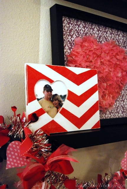 Chevron Heart Frame