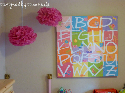 Alphabet Wall Art inspired by Pottery Barn