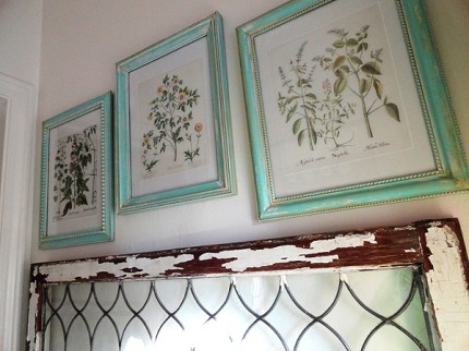 Faux Paint Peel Aged Frames