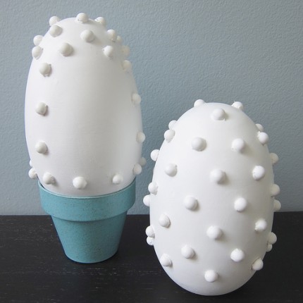 Faux Milk Glass Eggs