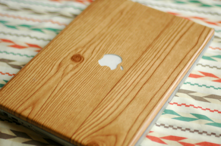 Wood-Grain Laptop Wrap