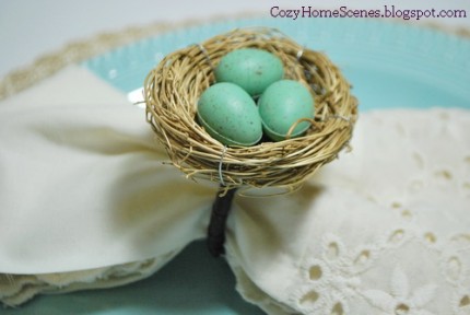 Bird Nest Napkin Rings