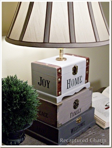 Dollar Store Trinket Box Lamp