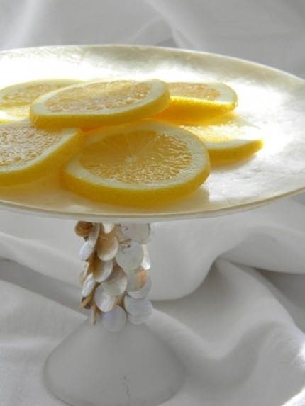 Capiz Shell Cake Stand