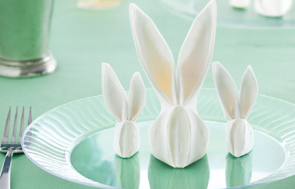 Bunny Napkin Folding