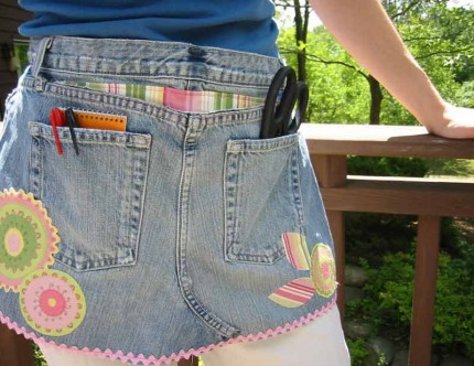 Recycled Denim Craft Apron