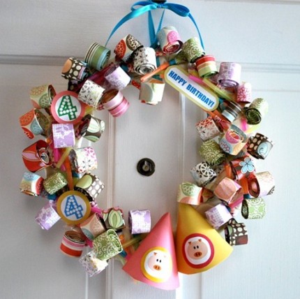 Party Blower Birthday Wreath