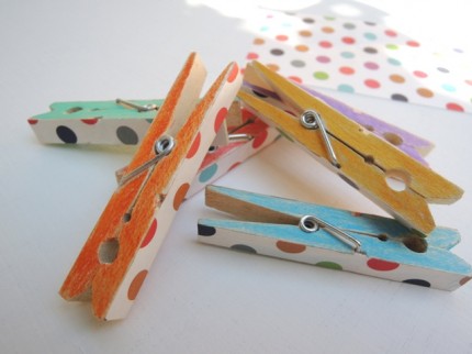 Colorful Wooden Pegs