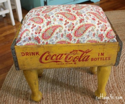 Vintage Coca Cola Crate Footstool