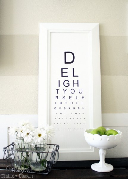 DIY Eye Chart