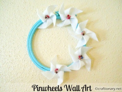 Felt Pinwheels Wall Art