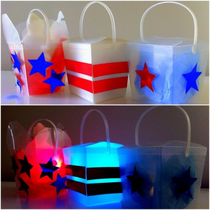 Noodle Box Lanterns