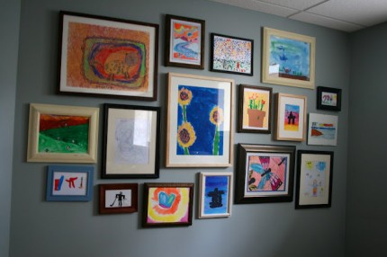 Kids Art Gallery Wall