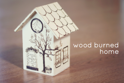 Wood Burning a Birdhouse