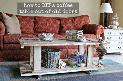 Old Doors to Coffee Table