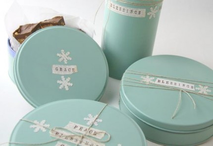 Painted Cookie Tins