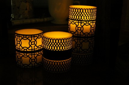 Punched Candle Wraps