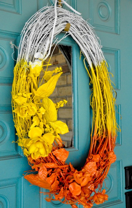 Candy Corn Wreath