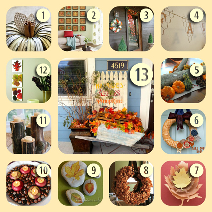 Craft Ideas  Home Decor on Home Garden Ideas On 13 Fall Decorating Ideas For Your Home From