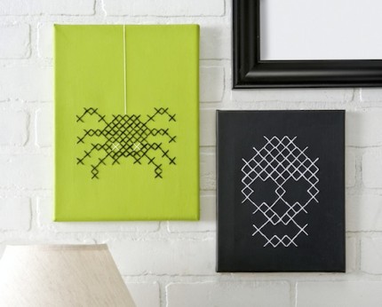 Halloween Cross Stitch Canvas